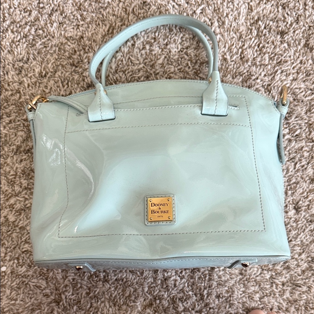 Dooney & Bourke Light Blue Patent Leather Satchel